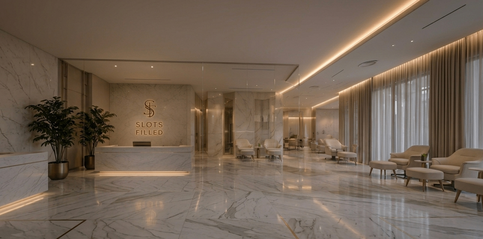 Lobby de lujo Slots Filled