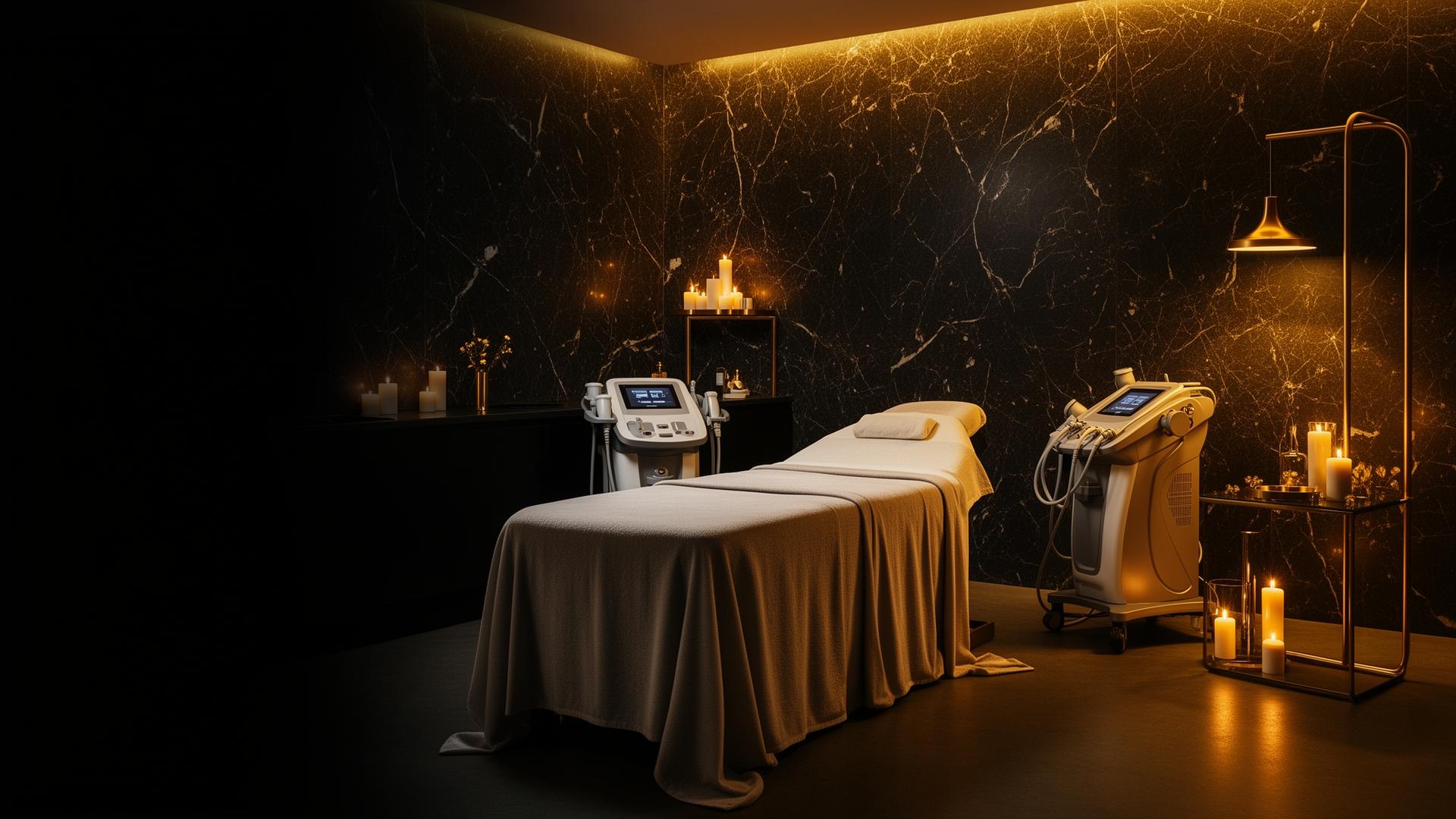 Sala de tratamiento de medspa de lujo